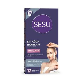 Sesu 12 Adet Tüm Vücut Sir Ağda Bantları