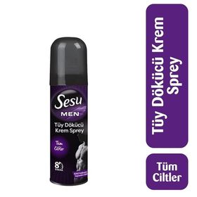 Sesu 150 ml Men Erkekler için Tüy Dökücü Krem Sprey