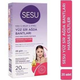 Sesu 20 Adet Hassas Ciltler Tüm Vücut Sir Ağda Bantları