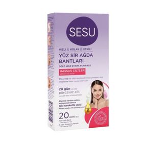 Sesu 20 Adet Hassas Ciltler Tüm Vücut Sir Ağda Bantları