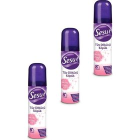 Sesu 3x150 ml Hassas Ciltler Tüy Dökücü Köpük