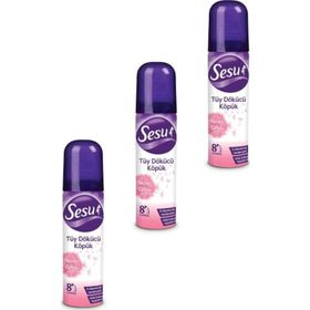 Sesu 3x150 ml Hassas Ciltler Tüy Dökücü Köpük