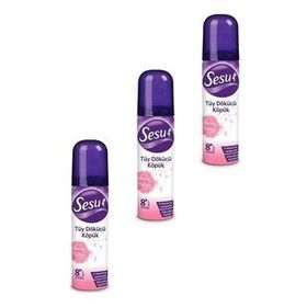 Sesu 3x150 ml Hassas Ciltler Tüy Dökücü Köpük