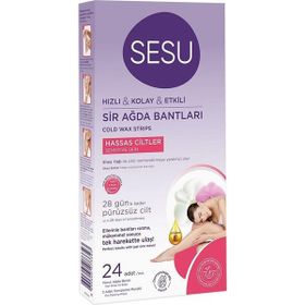 Sesu 42'li Shea Yağlı Hassas Cilt Sir Ağda Bandı Seti