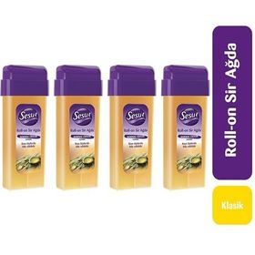 Sesu 4x100 ml Normal Ciltler Natürel Rollon Sir Ağda