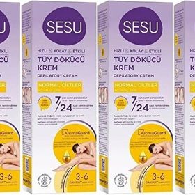 Sesu 4x100 ml Normal Ciltler Tüy Dökücü Krem