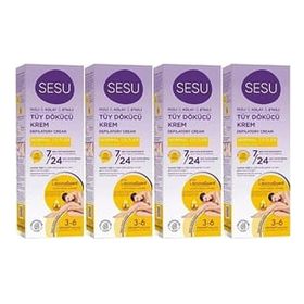 Sesu 4x100 ml Normal Ciltler Tüy Dökücü Krem