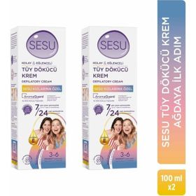 Sesu Ağdaya İlk Adım 2x100 ml Tüy Dökücü Krem