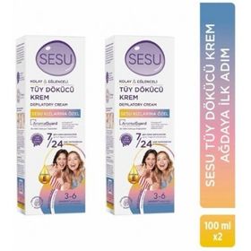 Sesu Ağdaya İlk Adım 2x100 ml Tüy Dökücü Krem