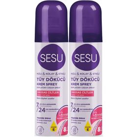 Sesu Hassas Ciltler 2x150 ml Tüy Dökücü Köpük Sprey
