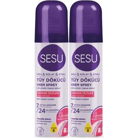 Sesu Hassas Ciltler 2x150 ml Tüy Dökücü Köpük Sprey