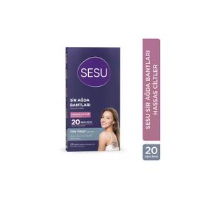 Sesu Hassas Ciltler 2x20'li Vücut Ağda Bandı