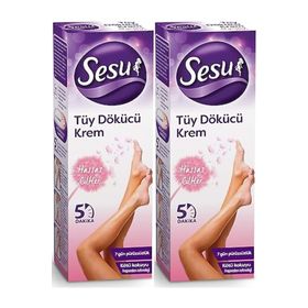 Sesu Hassas Ciltler 2x40 ml Tüy Dökücü Krem