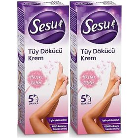 Sesu Hassas Ciltler 2x40 ml Tüy Dökücü Krem