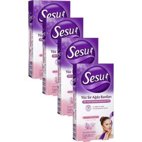Sesu Hassas Ciltler 4x20'li Yüz Sir Ağda Bandı