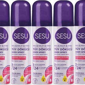 Sesu Hassas Ciltler 5x150 ml Tüy Dökücü Köpük Sprey