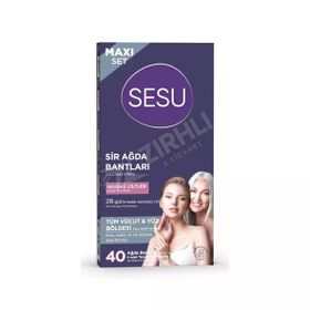 Sesu Hassas Ciltlere Özel Maxi 3x40'lı Ağda Bandı
