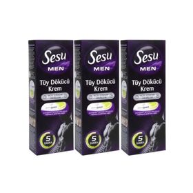 Sesu Men Erkek 3x100 ml Tüy Dökücü Krem