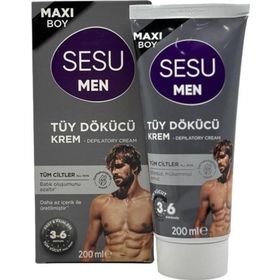 Sesu Men Maxi Tüm Cilt Tipleri İçin 200 ml Erkek Tüy Dökücü Krem
