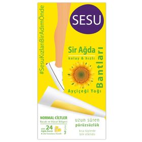 Sesu Normal Ciltler Ayçiçek Yağı 24'lü Ağda Bandı
