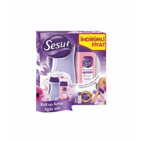 Sesu Roll-On Sarı Ayçiçek Makineli Ağda Seti