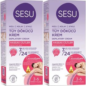 Sesu Sensitive Hassas Ciltler 2x40 ml Tüy Dökücü Krem