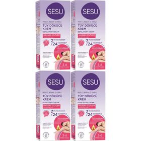 Sesu Sensitive Hassas Ciltler 4x40 ml Tüy Dökücü Krem
