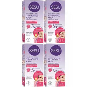 Sesu Sensitive Hassas Ciltler 4x40 ml Tüy Dökücü Krem