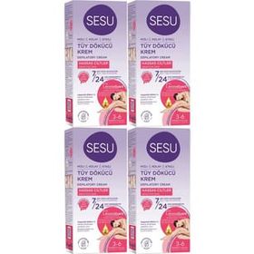 Sesu Sensitive Hassas Ciltler 4x40 ml Tüy Dökücü Krem