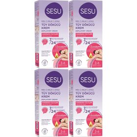 Sesu Sensitive Hassas Ciltler 4x40 ml Tüy Dökücü Krem