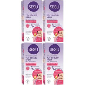 Sesu Sensitive Hassas Ciltler 4x40 ml Tüy Dökücü Krem