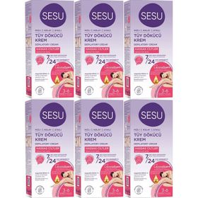 Sesu Sensitive Hassas Ciltler 6x40 ml Tüy Dökücü Krem