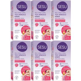 Sesu Sensitive Hassas Ciltler 6x40 ml Tüy Dökücü Krem