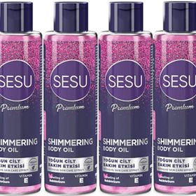 Sesu Shimmering Body Oil 4x150 ml Simli Cilt Bakım Yağı