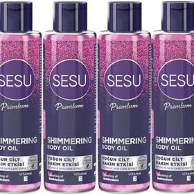Sesu Shimmering Body Oil 4x150 ml Simli Cilt Bakım Yağı