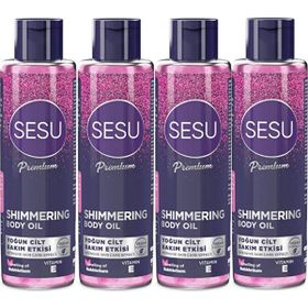 Sesu Shimmering Body Oil 4x150 ml Simli Cilt Bakım Yağı