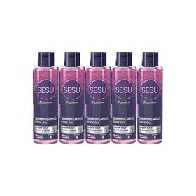 Sesu Shimmering Body Oil 5x150 ml Simli Cilt Bakım Yağı
