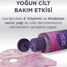 Sesu Simli 150 ml Vücut Bakım Yağı