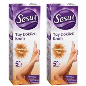 Sesu Tüm Ciltler İçin 2x100 ml Himalaya Tuzu Tüy Dökücü Krem