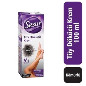 Sesu Tüm Ciltler Kömürlü 100 ml Tüy Dökücü Krem