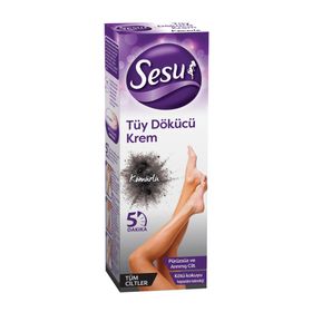 Sesu Tüm Ciltler Kömürlü 100 ml Tüy Dökücü Krem