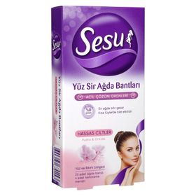 Sesu Yüz Sirli Hassas Ciltler Pudra Orkide 20 Adet Ağda Bantları