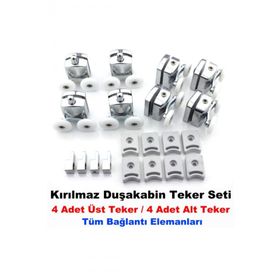 Seta Krom Çift Kırılmaz Duşakabin Tekeri