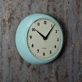 Setabianca Mavi Pastel Metal Görünümlü 22 cm Duvar Saati