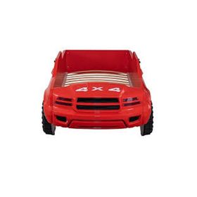 Setay 100x190 Kırmızı Mobilya Arabalı Pickup Ledli Arabalı Yatak