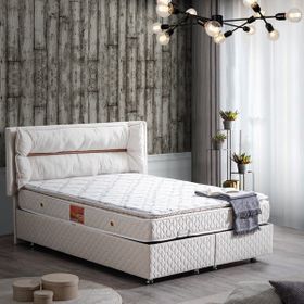 Setay Barselona Krem 90x190 cm İkili Set Tek Kişilik Baza Başlık