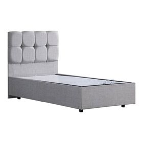Setay Berlin 90x200 cm Açık Gri Tek Kişilik Baza Başlık Comfort Yatak Seti