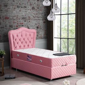 Setay Camelli Pembe 100x200 cm İkili Set Tek Kişilik Baza Başlık