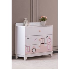 Setay City Montessori Çocuk Odası City Pembe Şifonyer