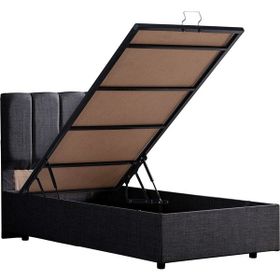 Setay Defne 90x200 cm Antrasit Tek Kişilik Baza Başlık Comfort Yatak Seti